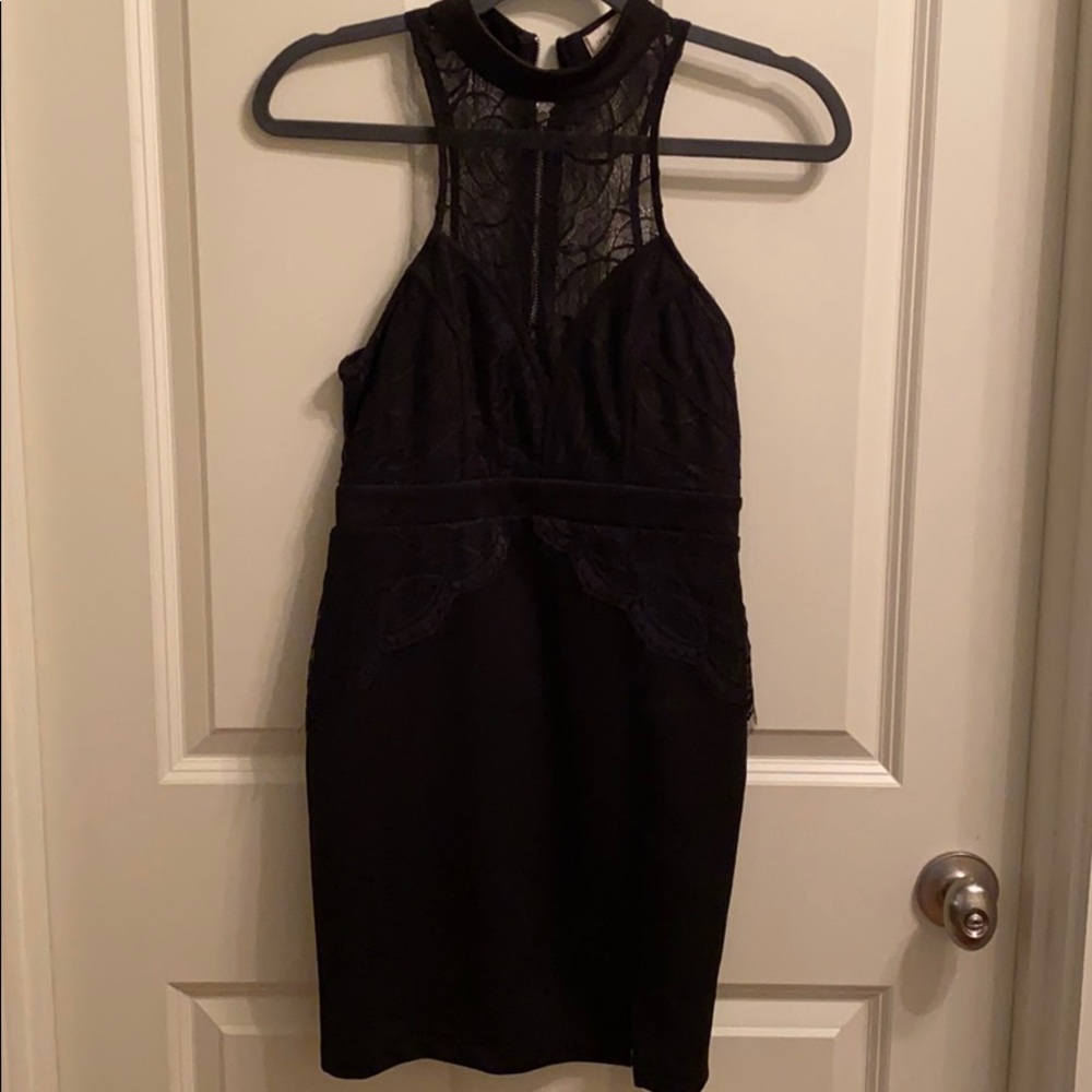 Black cocktail dress